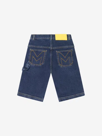 Marc Jacobs Boys Denim Bermuda Shorts In Blue