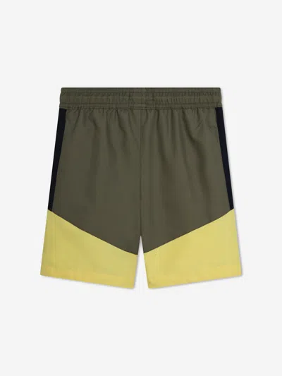 Timberland Boys Quick Dry Swim Shorts In Green