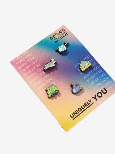 Crocs Kids Tiny Vehicles Jibbitz™ Charm 5 Pack In Multicoloured