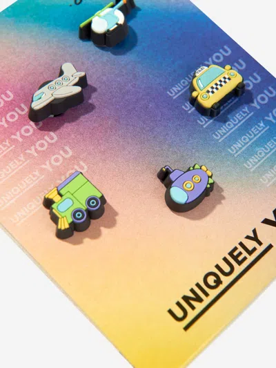 Crocs Kids Tiny Vehicles Jibbitz™ Charm 5 Pack In Multicoloured
