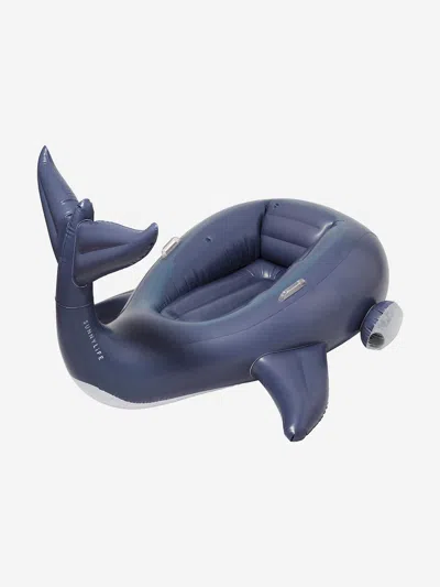 Sunnylife Kids Moby Dick Luxe Ride-on Float In Blue