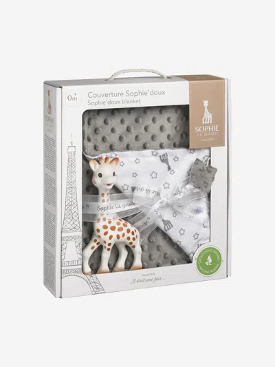 Sophie La Girafe Baby Sophie'doux Blanket Gift Set In Grey
