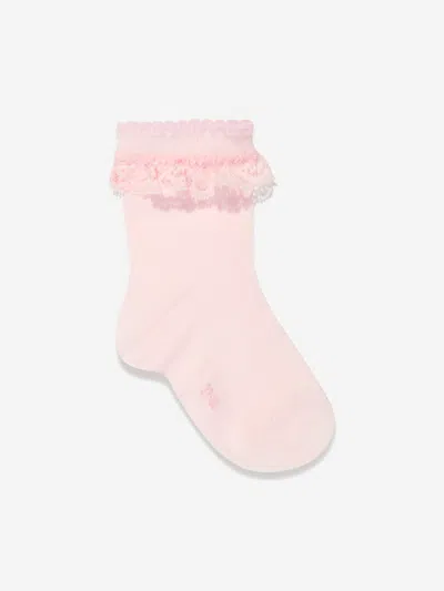 Falke Girls Romantic Lace Socks In Pink