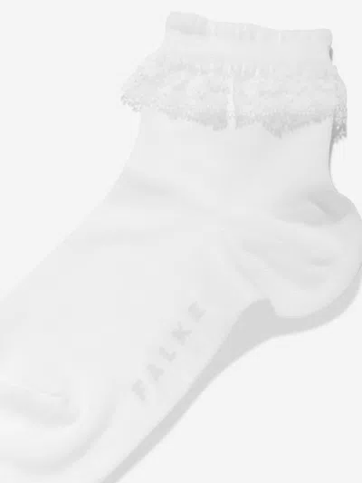 Falke Girls Romantic Lace Socks In White