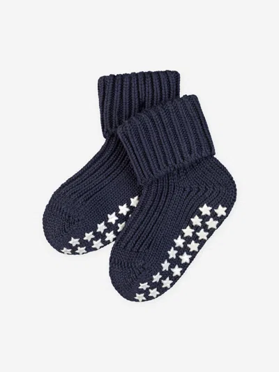 Falke Baby Cotton Catspads House Socks In Blue