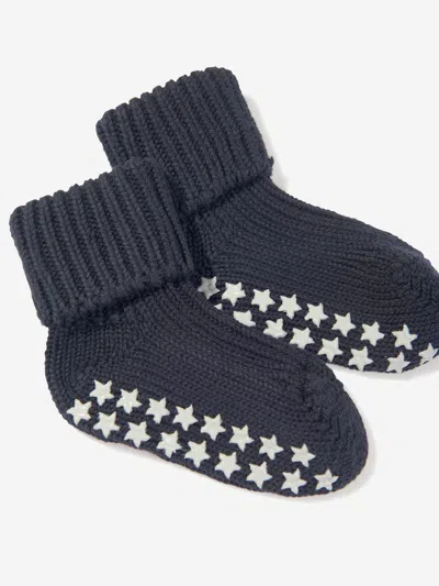 Falke Baby Cotton Catspads House Socks In Blue