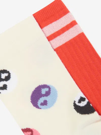 Molo Kids Yin Yang Print Socks Set In Multicoloured