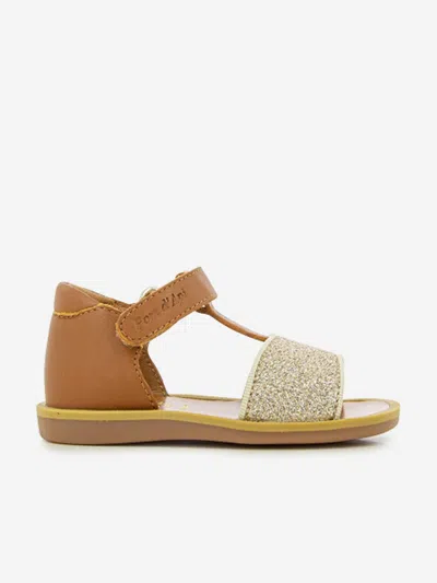 Pom D'api Touch-strap Leather Sandals In Brown