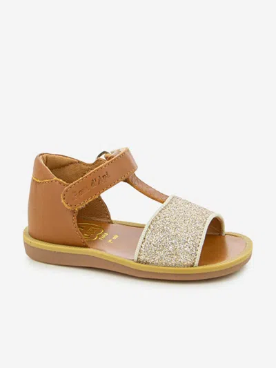 Pom D'api Touch-strap Leather Sandals In Brown