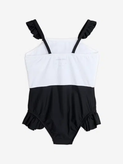 Mini Rodini Dolphins Ruffled Swimsuit In Multicoloured