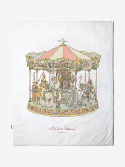 Atelier Choux Baby Reversible Paris / Carousel Quilt In Multicoloured