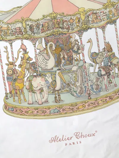 Atelier Choux Baby Reversible Paris / Carousel Quilt In Multicoloured