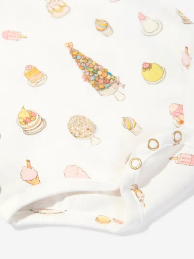 Atelier Choux Baby Classic Bodysuit In White