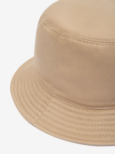 Versace Kids Logo Bucket Hat In Beige