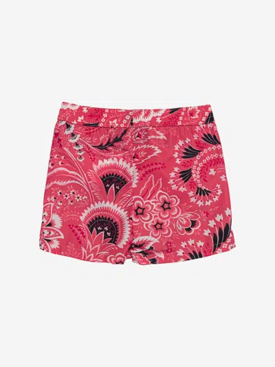 Etro Floral Print Shorts In Pink