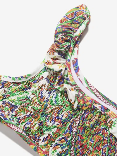 Etro Girls Floral Paisley Bikini In Multicoloured