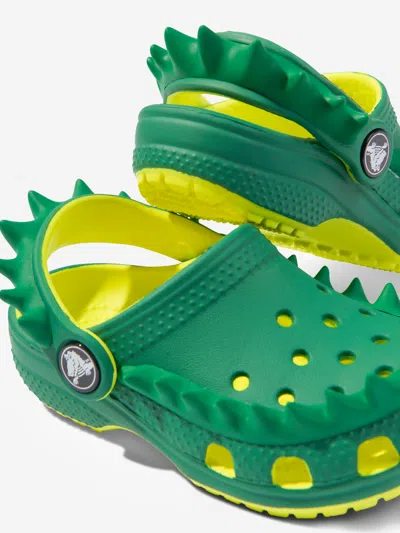 Crocs Boys Classic Spikes Clog In Green