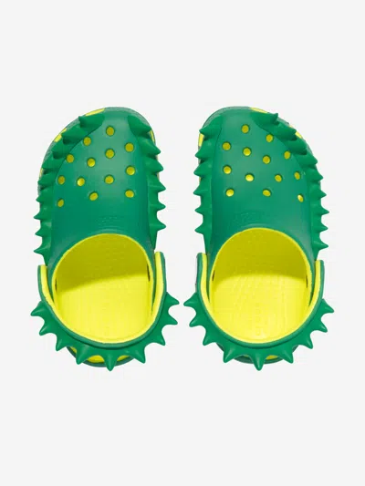 Crocs Boys Classic Spikes Clog In Green
