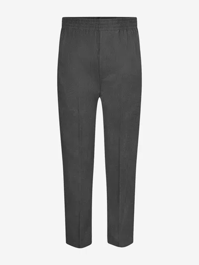 Zeco Schoolwear Boys School Full Elastic Pull Up Trousers In Grey