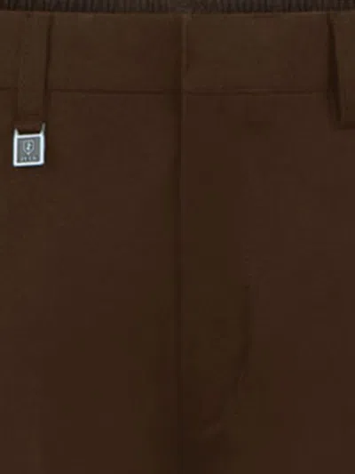 Zeco Schoolwear Boys School Slim Fit Trousers In Brown