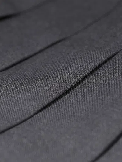 Zeco Schoolwear Girls School Junior Stitch Down Pleat Skirt In Grey