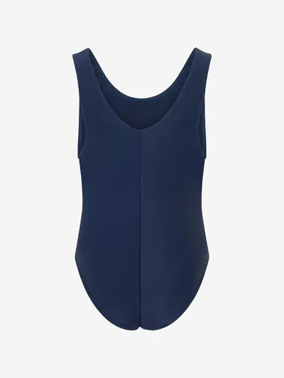 Zeco Schoolwear Girls School Elastane Swimming Costume In Blue