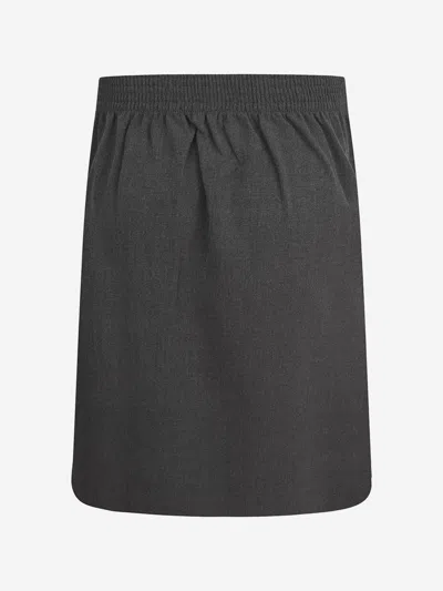 Zeco Schoolwear Girls School Lycra Heart Skirt In Grey
