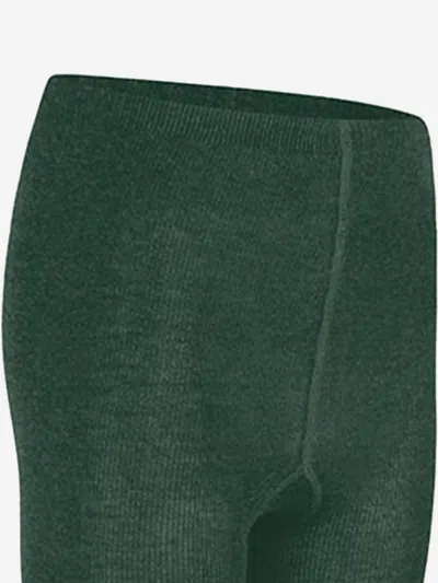 Zeco Schoolwear Girls School Cotton Tights In Green