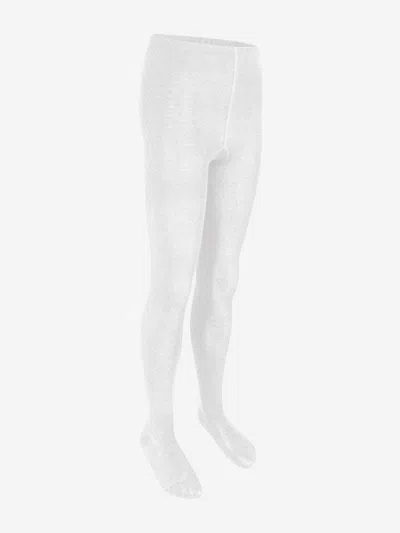 Zeco Schoolwear Girls School Cotton Tights In White