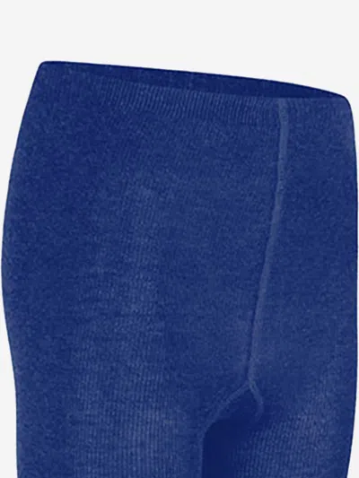Zeco Schoolwear Girls School Cotton Tights In Blue