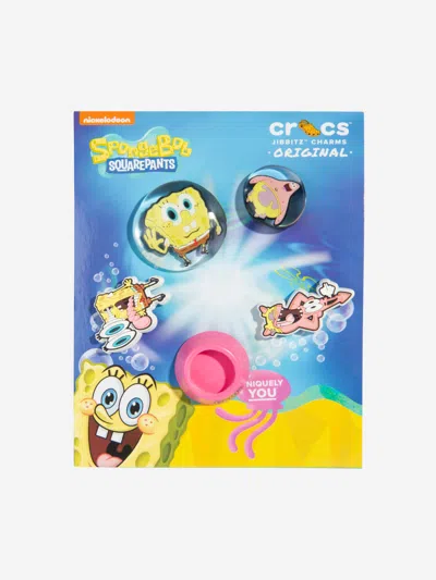 Crocs Kids Spongebob Bubble Jibbitz™ Charm 5 Pack In Multicoloured