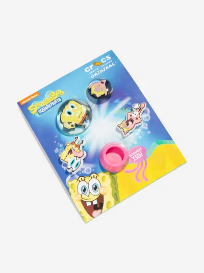 Crocs Kids Spongebob Bubble Jibbitz™ Charm 5 Pack In Multicoloured