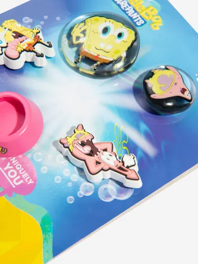 Crocs Kids Spongebob Bubble Jibbitz™ Charm 5 Pack In Multicoloured