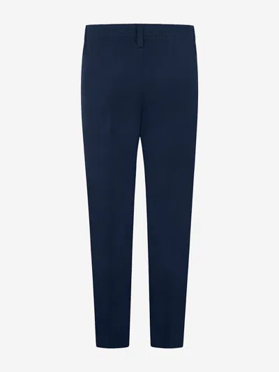 Zeco Schoolwear Boys School Slim Fit Trousers In Blue