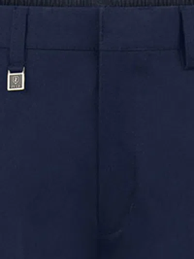 Zeco Schoolwear Boys School Slim Fit Trousers In Blue