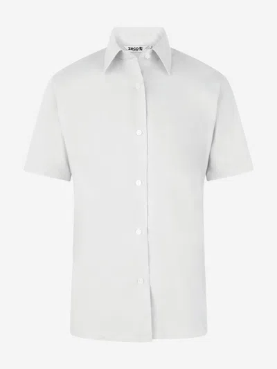 Zeco Schoolwear Girls School Short Sleeve Blouse Twin Pack In White