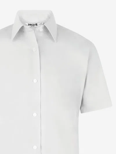 Zeco Schoolwear Girls School Short Sleeve Blouse Twin Pack In White