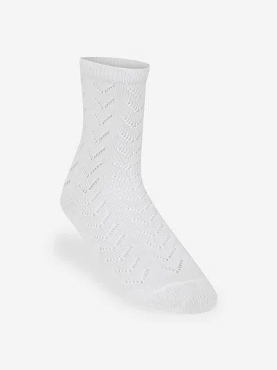 Zeco Schoolwear Girls School Pelerine Ankle Socks In White