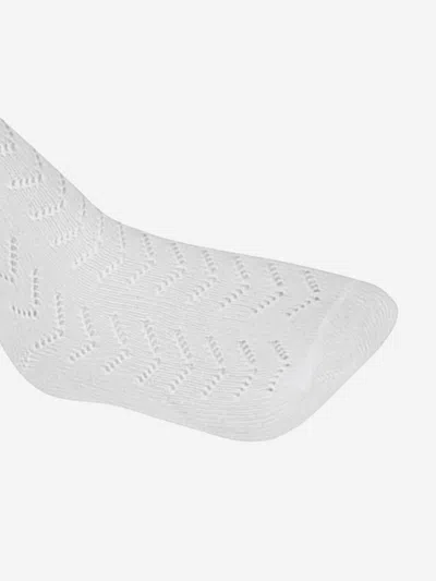 Zeco Schoolwear Girls School Pelerine Knee High Socks In White