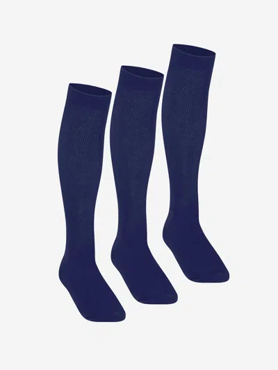Zeco Schoolwear Girls School Knee High Socks In Blue