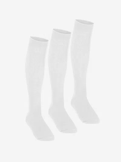 Zeco Schoolwear Girls School Knee High Socks In White