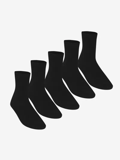 Zeco Schoolwear Boys School Turnover Top Socks In Black