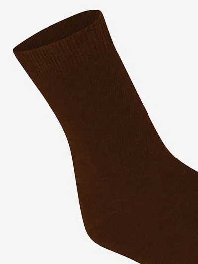 Zeco Schoolwear Boys School Turnover Top Socks In Brown