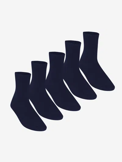 Zeco Schoolwear Boys School Turnover Top Socks In Blue