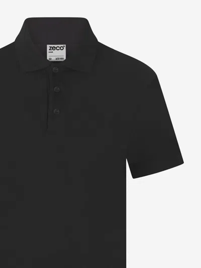 Zeco Schoolwear Kids School Polo Shirt In Black