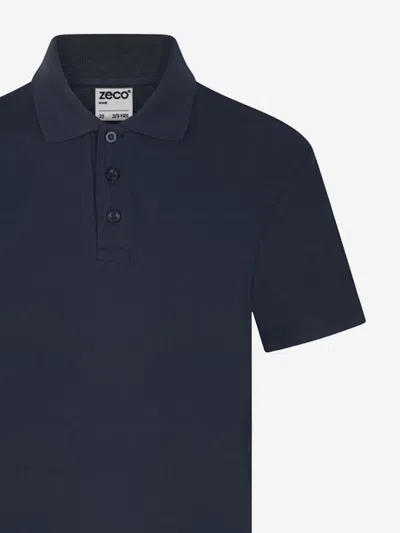 Zeco Schoolwear Kids School Polo Shirt In Blue