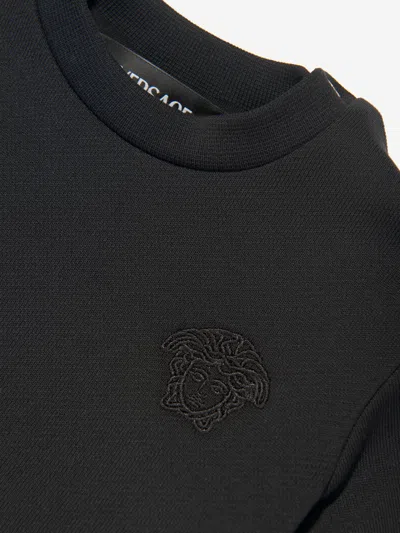 Versace Baby Girls Barocco Sweater Dress In Black