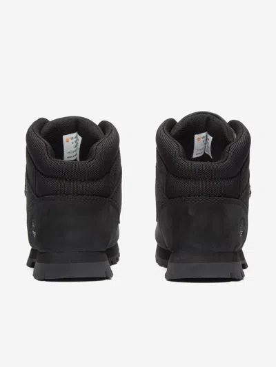Timberland Boys Mid Lace-up Boots In Black