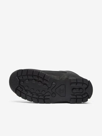 Timberland Boys Mid Lace-up Boots In Black