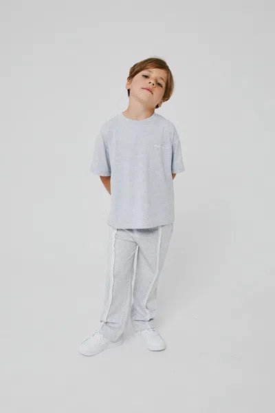 The Couture Club Kids Heavyweight Copyright T-shirt In Grey